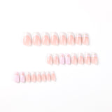 Hollow love White French gold thread nail patch Nail piece Finished product Detachable advanced｜365nails