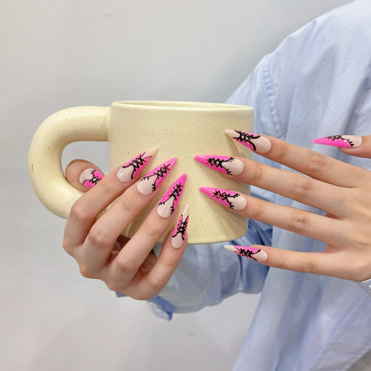 Pure handmade press on nails   nail art fake nails beauty | 365nails