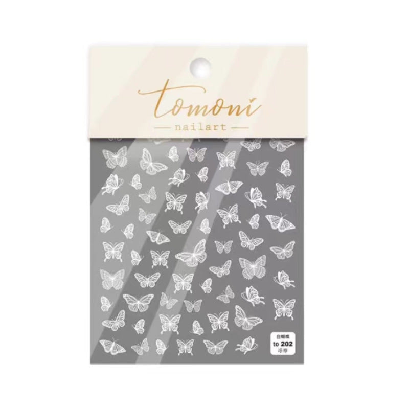 Blue & Pink Butterfly Flutter – Delicate Nail Art Set