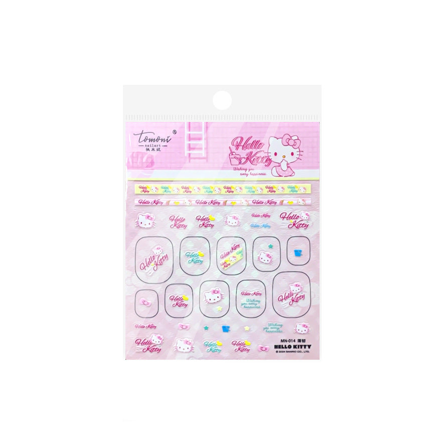 365nails: "Hello Kitty Pink" – nail art stickers