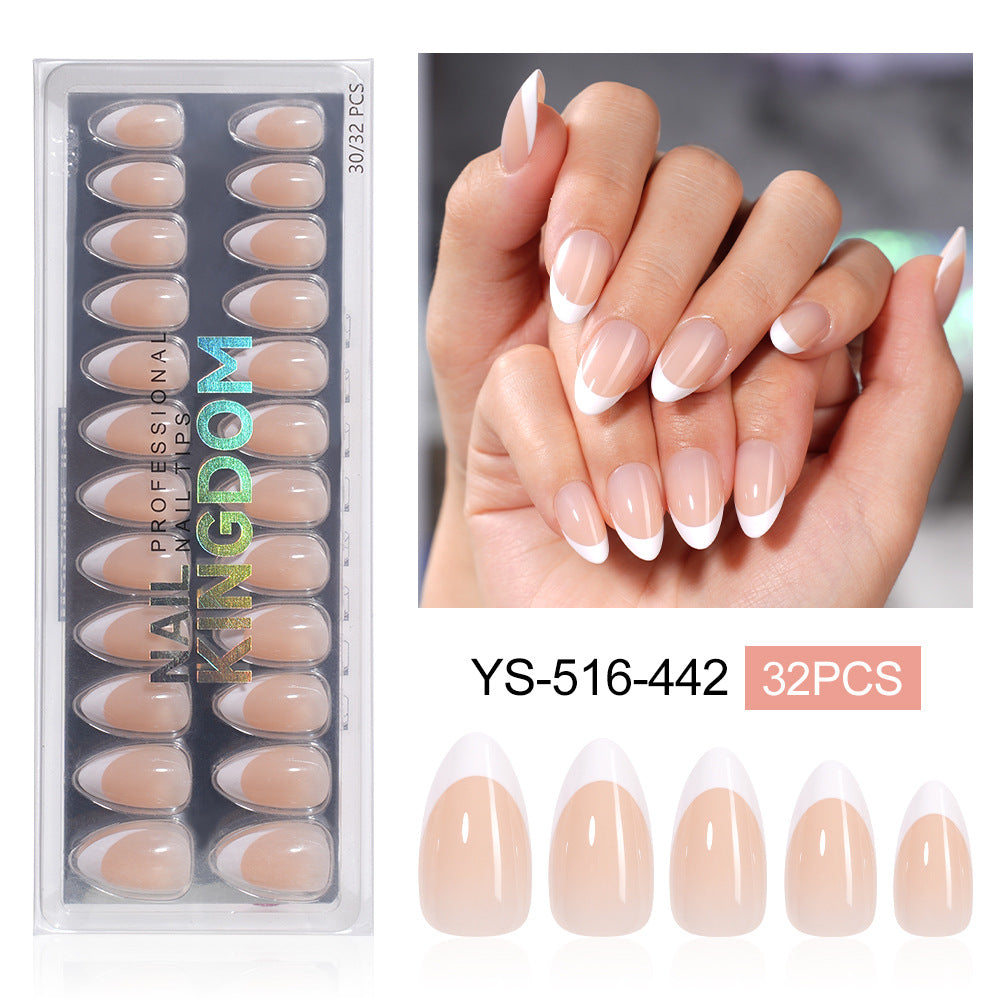 "Classic White French" - Timeless 32Pcs Press-On Nails Set