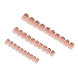 Estampado de leopardo francés de Maillard, caja de sentido avanzado, 30 piezas de arte de uñas, uñas postizas de gran venta al por mayor en Europa y América | 365nails