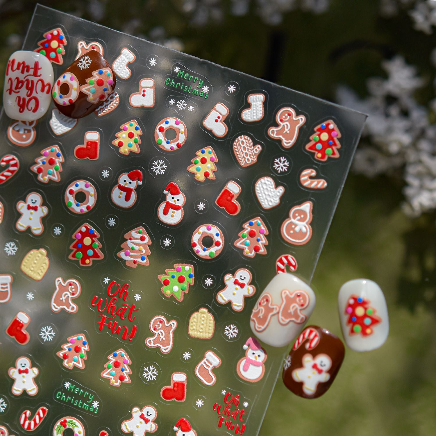 365nails: "Snow Globe Winter" – nail art stickers
