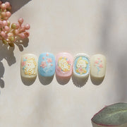 365nails : « Lapin holographique et cœur » – Autocollants pour ongles