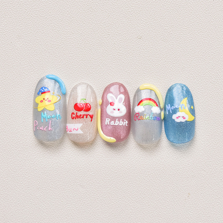 365nails: "Rabbit and Fruit Paradise" – nail art stickers