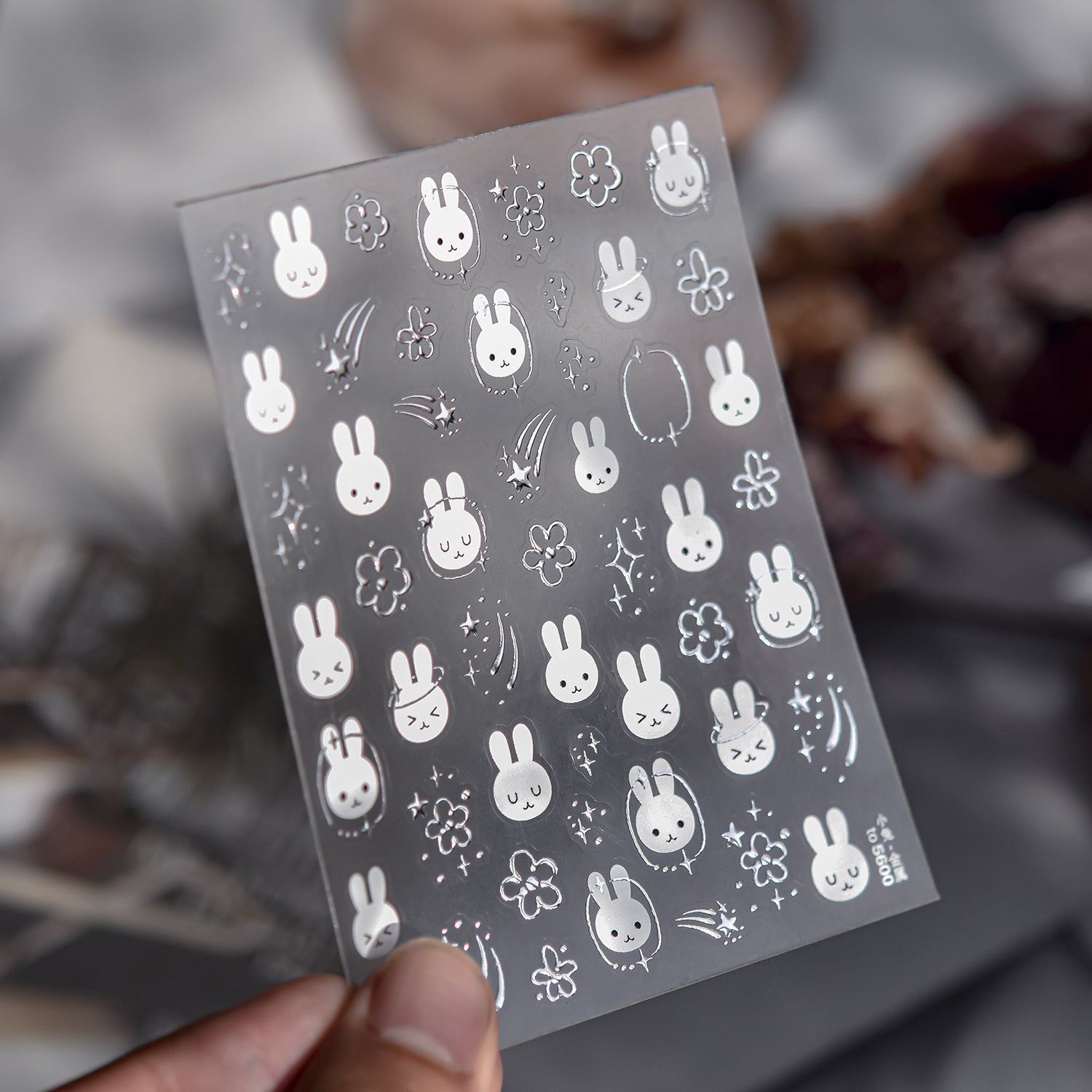 Silver Bunny – Kawaii Cute Nail Art Set