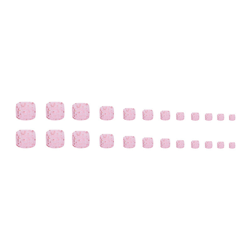 Unhas postiças para meninas rosa manicure textura fosca flash unhas postiças glitter em pó lantejoulas grandes unhas postiças unha doce irmã pedaço de unha｜365nails