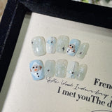 Christmas Collection Handmade press-on nails New Year