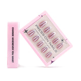 Minimalist French white coated wearable nail piece repeatable manicure fake nail short simple wearable nail wholesale｜365nails