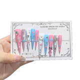 Pastel Star Crystal Sweet Press On Nail Set