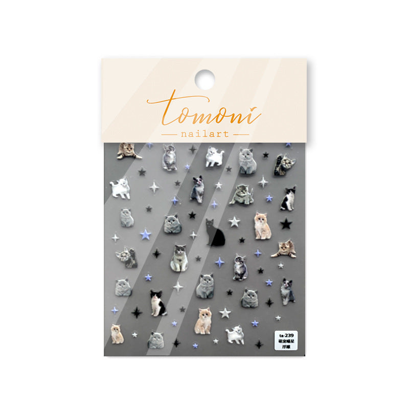 Cute Big Head Pets – Kawaii Animal Nail Art Set