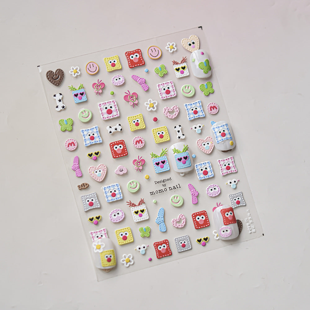 365nails: "Cute Emoji Patch" – nail art stickers