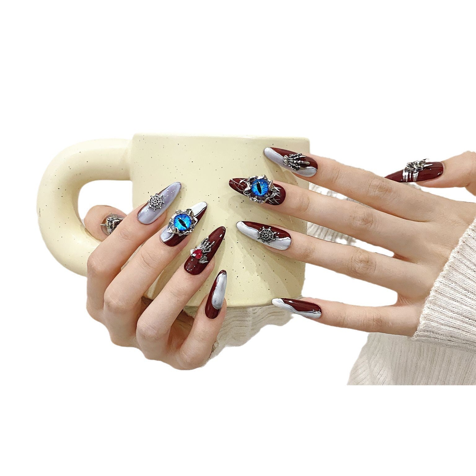 Pure handmade press on nails   nail art fake nails beauty | 365nails