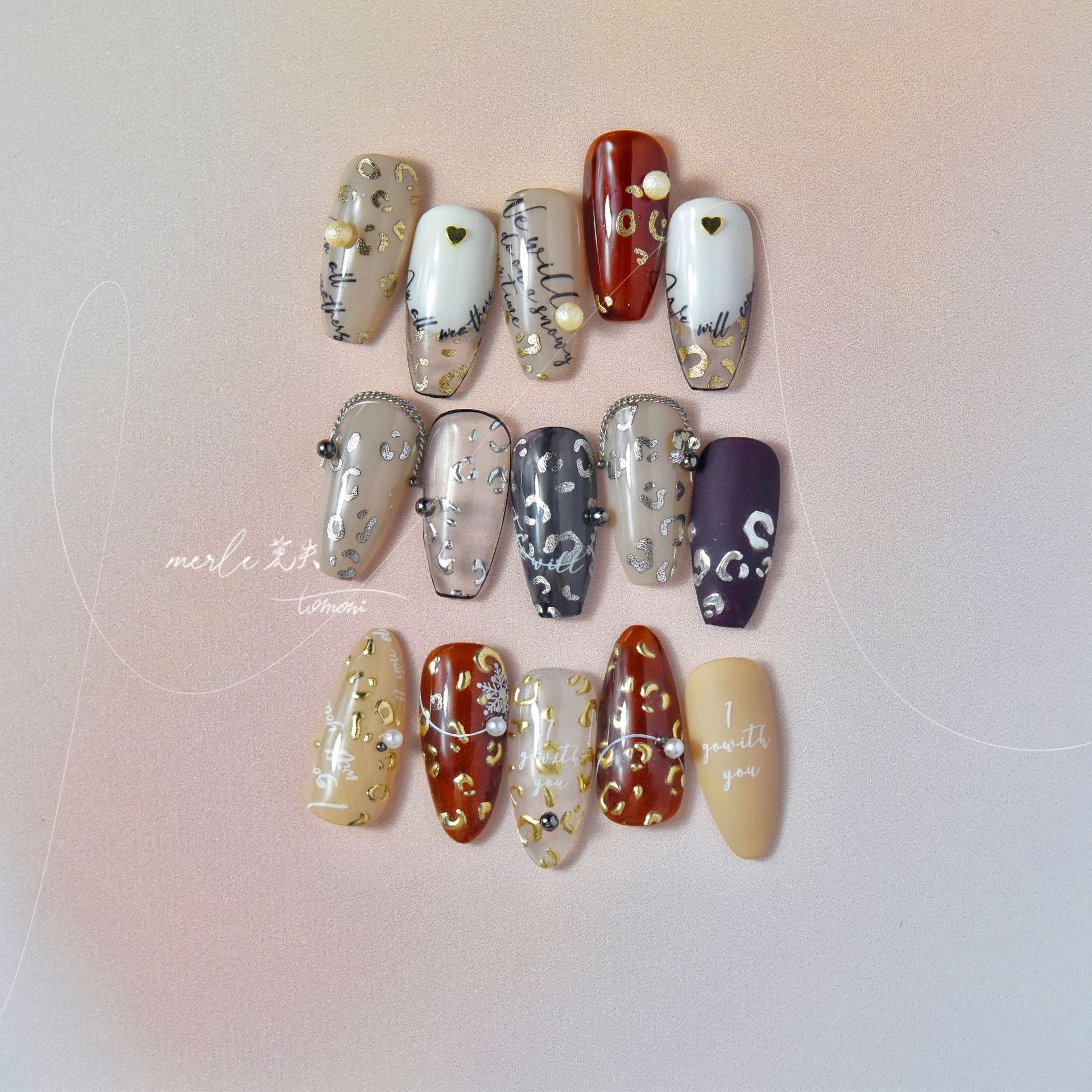 365nails: "Gold Leopard Print" – nail art stickers