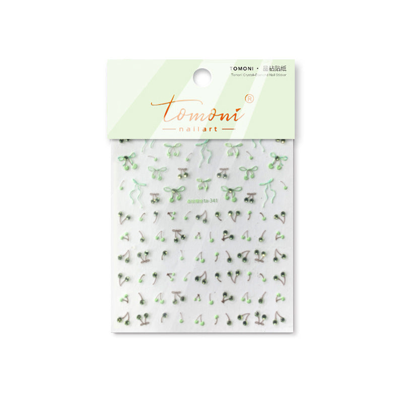 365nails: "Delicate Cherry & Bow" – nail art stickers