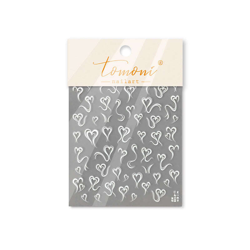 365nails: "Neon Pink Graffiti Heart" – nail art stickers