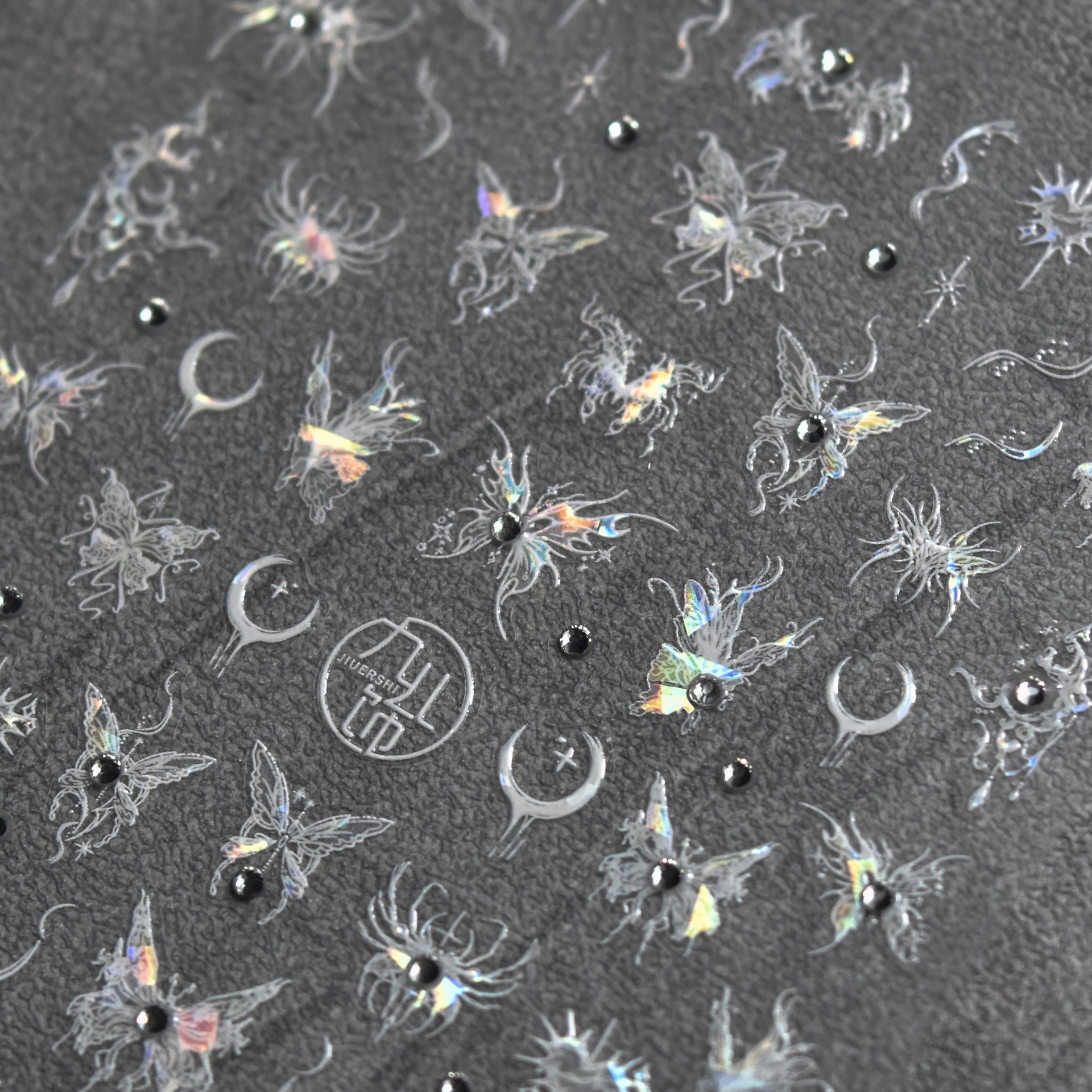 365nails: "Gothic Butterfly Crystal Iridescent" – nail art stickers