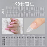 Nail Tips press on nails pads, matte 240 pieces, full stickers, transparent oval trapezoidal non-marking, no-grinding patches, nail pads