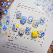 365nails: "Cute Stitch Cartoon Character" – nail art stickers