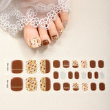 Semi-Cured Gel Nail Strips Korean Japanese Toe Art Style (MOQ=3)