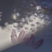 365nails: "fleur de jasmin blanc holographique" – Autocollants pour ongles
