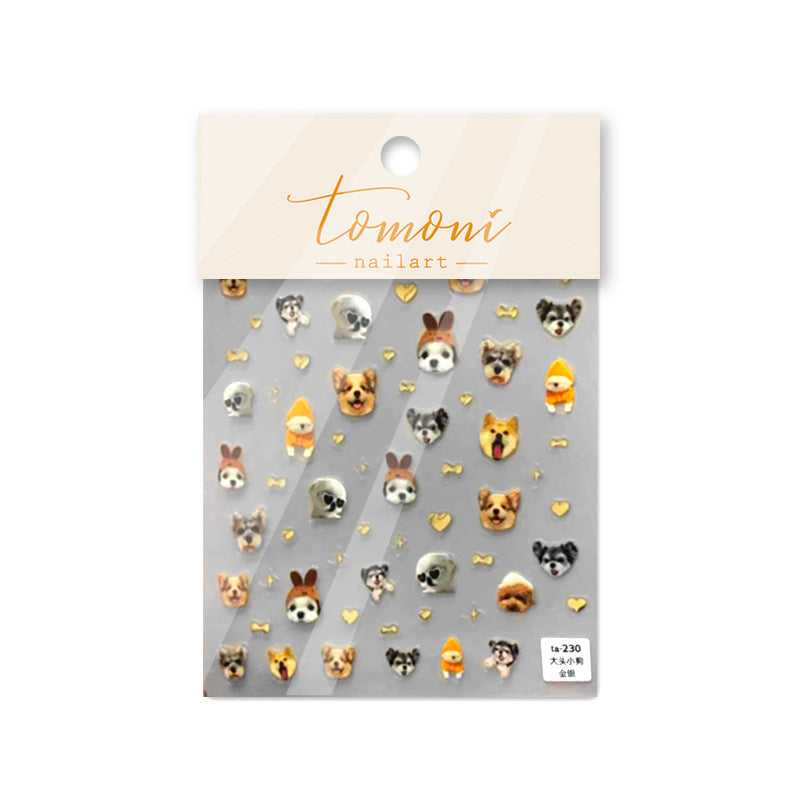 Cute Big Head Pets – Kawaii Animal Nail Art Set