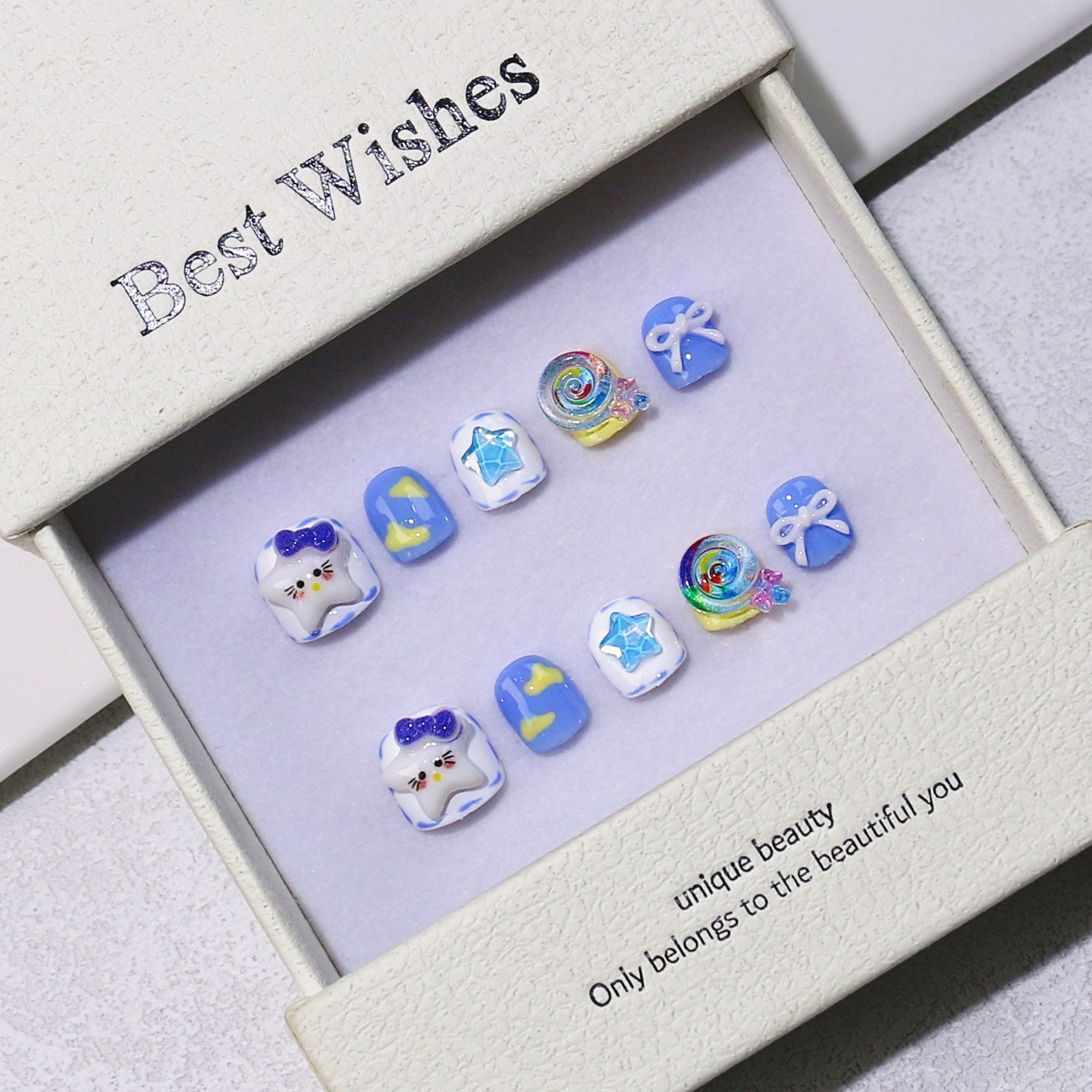 Children's special cute cartoon nail art 3-12 years old girls and children nail art film