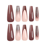 French  manicure tablets  long ballet  nail stickers Finished solid color  tablets｜365nails