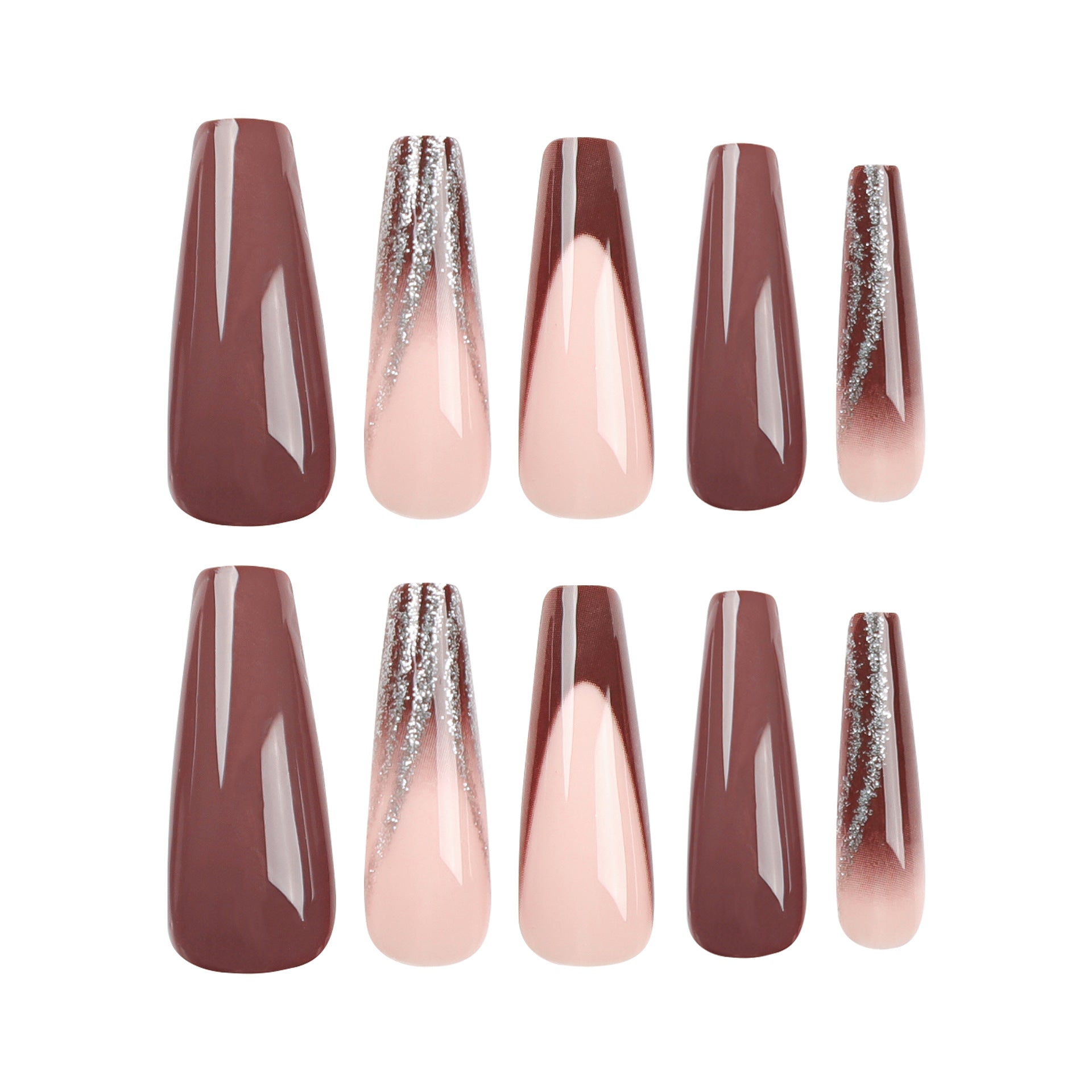 French  manicure tablets  long ballet  nail stickers Finished solid color  tablets｜365nails