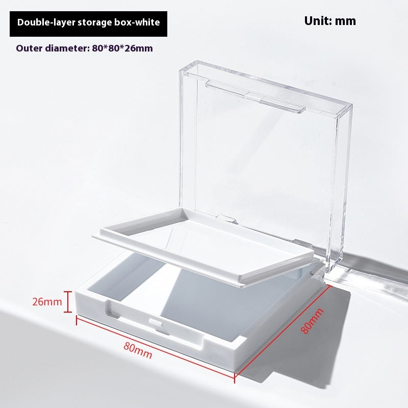 Double-layer press on nails storage box wholesale