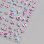 365nails: "Dessert et personnage kawaii sucré" – Autocollants pour ongles