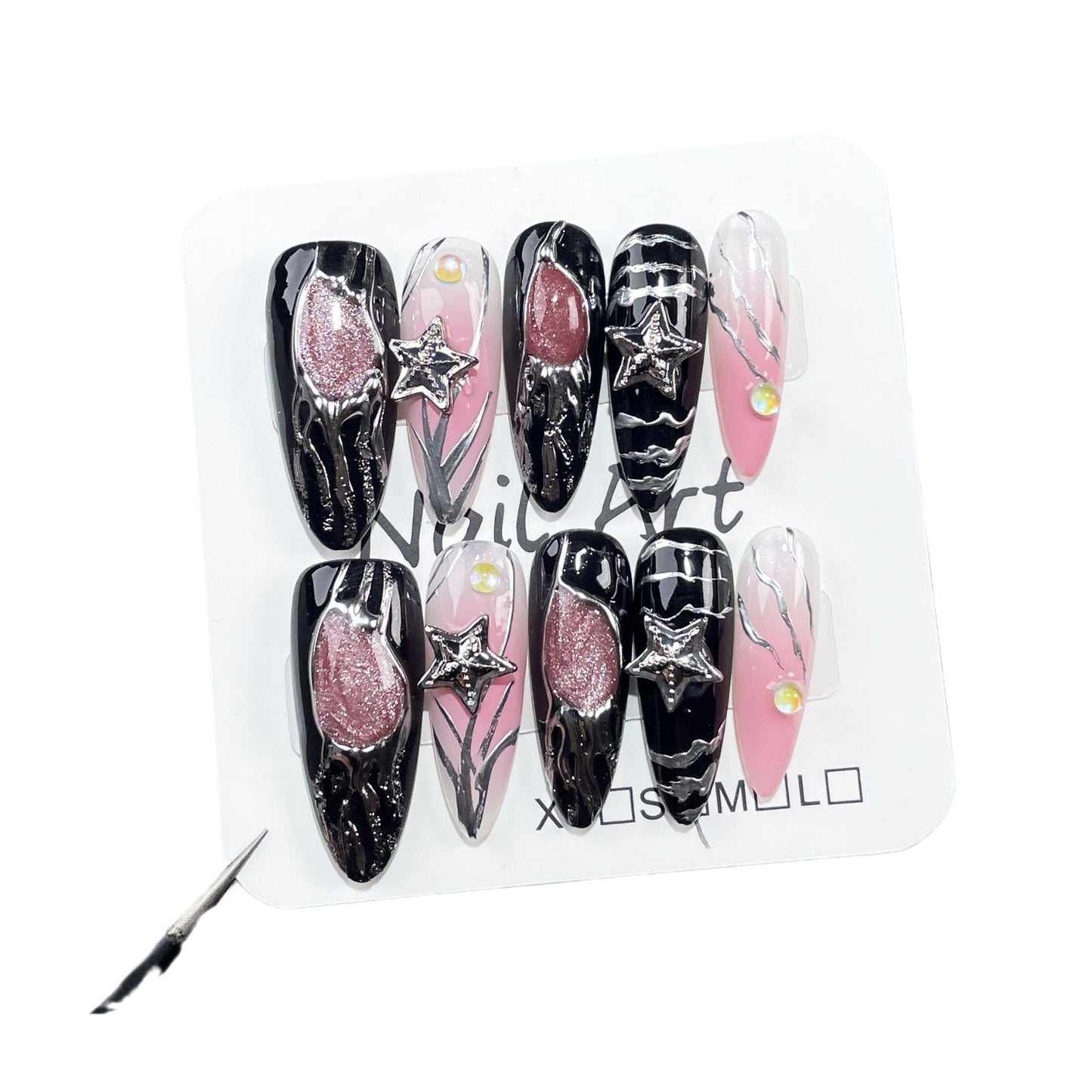 Spice Girls Handmade Press-on Nails Airbrush Blush Medium and Long Nail Patch Explosive Personalized Wearable Nail Patch｜365nails