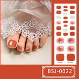 Semi-Cured Gel Nail Strips Korean Japanese Toe Art Style (MOQ=3)