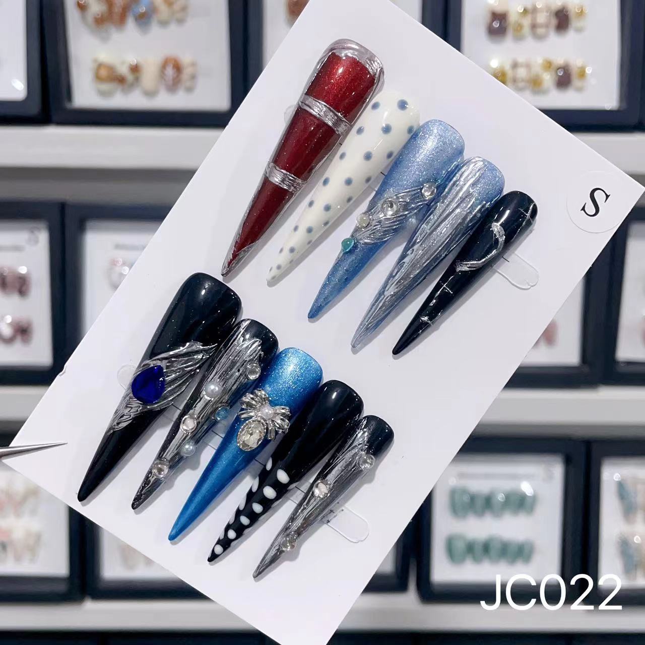 Extra Long 5.5cm Stiletto Press-On Nails Collection | Dozens of Styles | Reusable & Ready to Wear