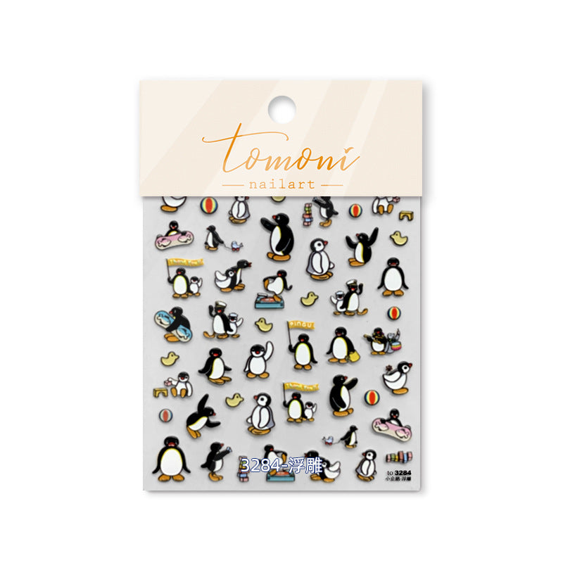 365nails: "Cute Playful Penguin" – nail art stickers