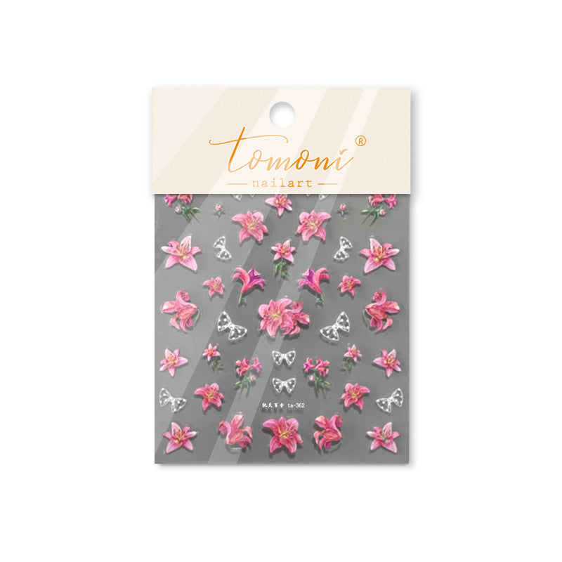 365nails: "Iridescent Lily Star" – nail art stickers