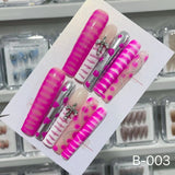 Extra Long 5.5cm Water Pipe Press-On Nails | Handmade Collection | Round Shape