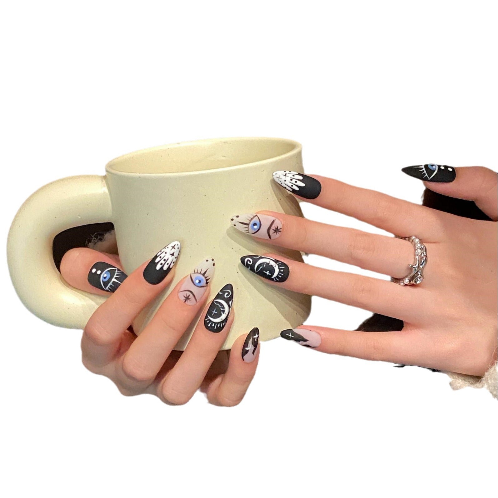 Pure handmade press on nails   nail art fake nails beauty | 365nails