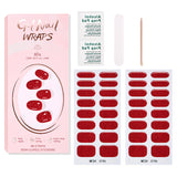 Semi-Cured Gel Nail Strips Pure Solid Glitter Glossy Design (MOQ=3)