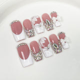 Crystal Bloom Series Press-On Nails