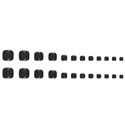 White, cool and elegant, black oily and shiny, fake nails, Press-on toenails models, press-on nails, Spice Girl  nail art, special for Press-on toenails nails.｜365nails