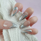 Cross-border cute children's manicure, mermaid fairy tale nail patch 12 pieces cardboard children wear armor