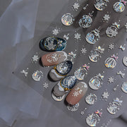 365nails: 홀로그램 크리스마스 스노우글로브 – 네일 아트 스티커