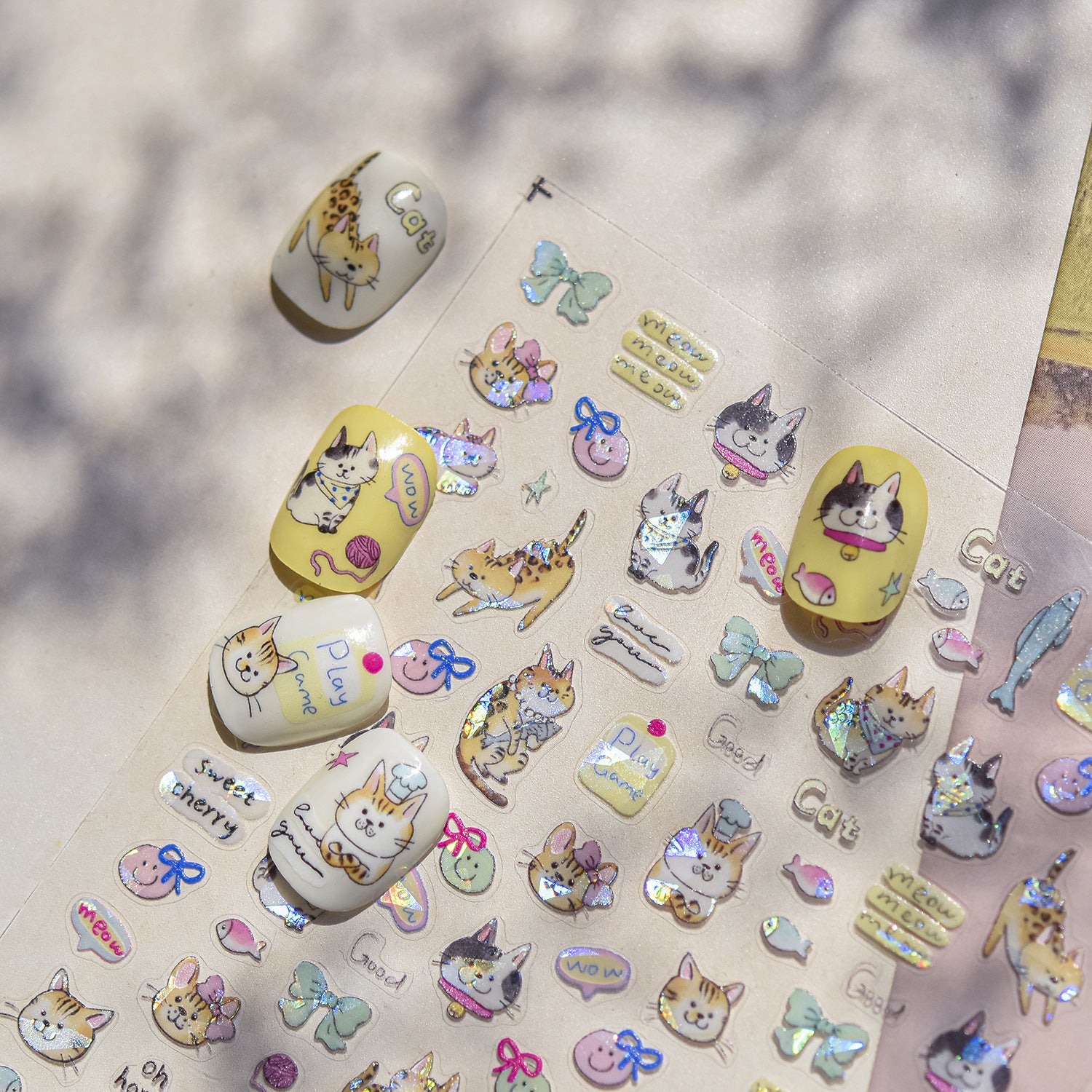 365nails: "Chiot Mignon du Printemps" – Autocollants Nail Art