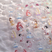 365nails: "5D en relief Princesse Disney" – Autocollants pour ongles