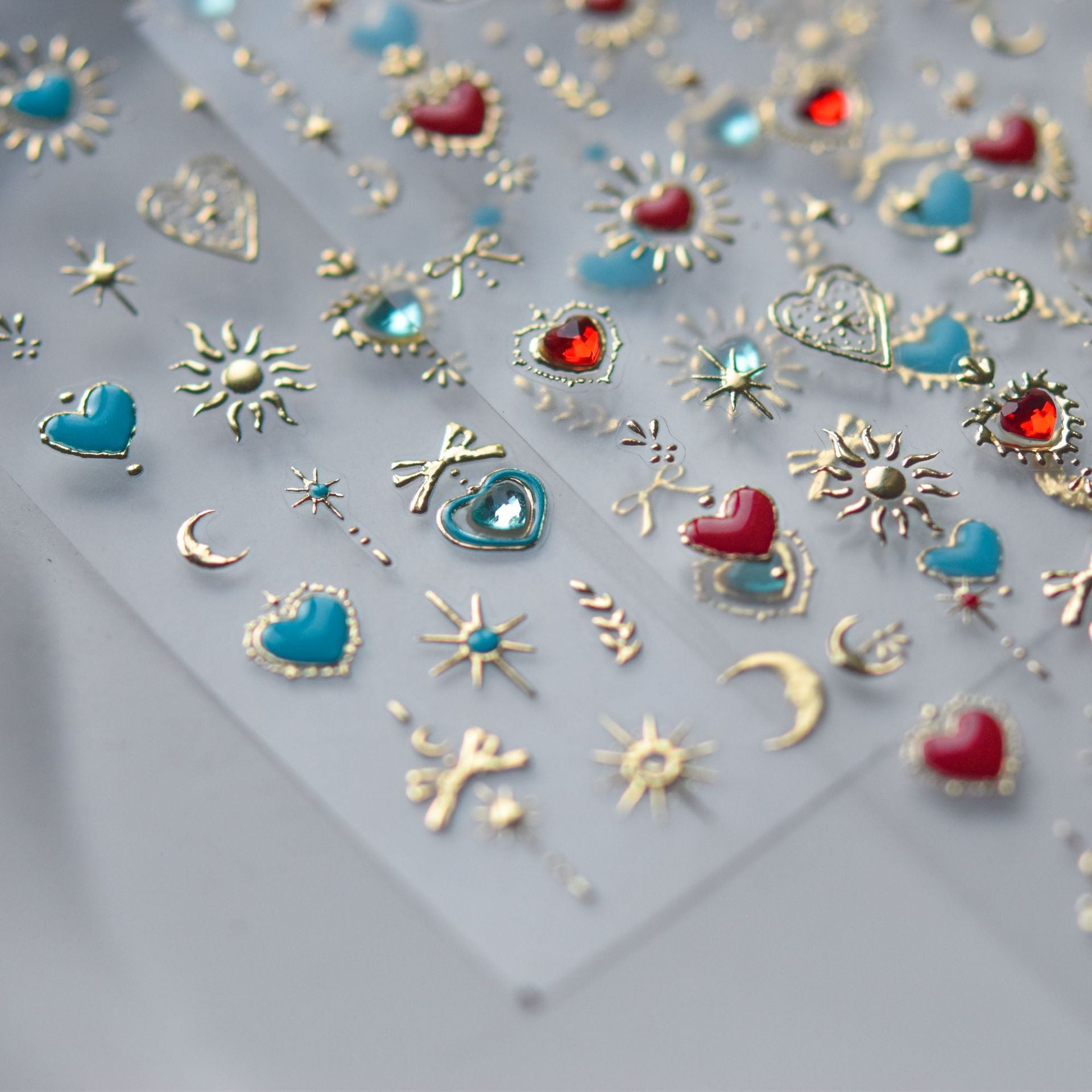 Metallic Celestial Nail Stickers