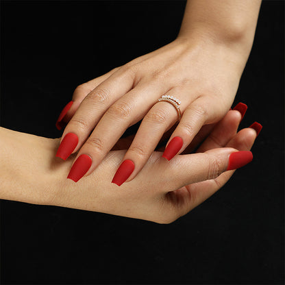 Press-on nails wholesale Solid color short ballet nail matte fake nail wholesale Nail art Press-on nails wholesale｜365nails