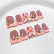 Blush Petal Charm 시리즈 프레스온 네일
