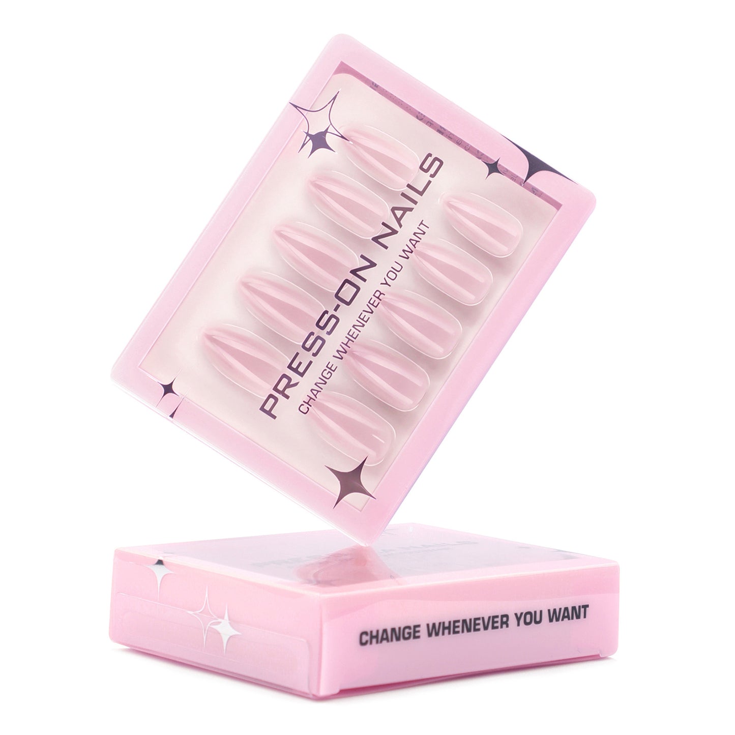 Simple solid color high-end manicure fake nail short almond-shaped wearable nail piece Repeatable wearable nail wholesale