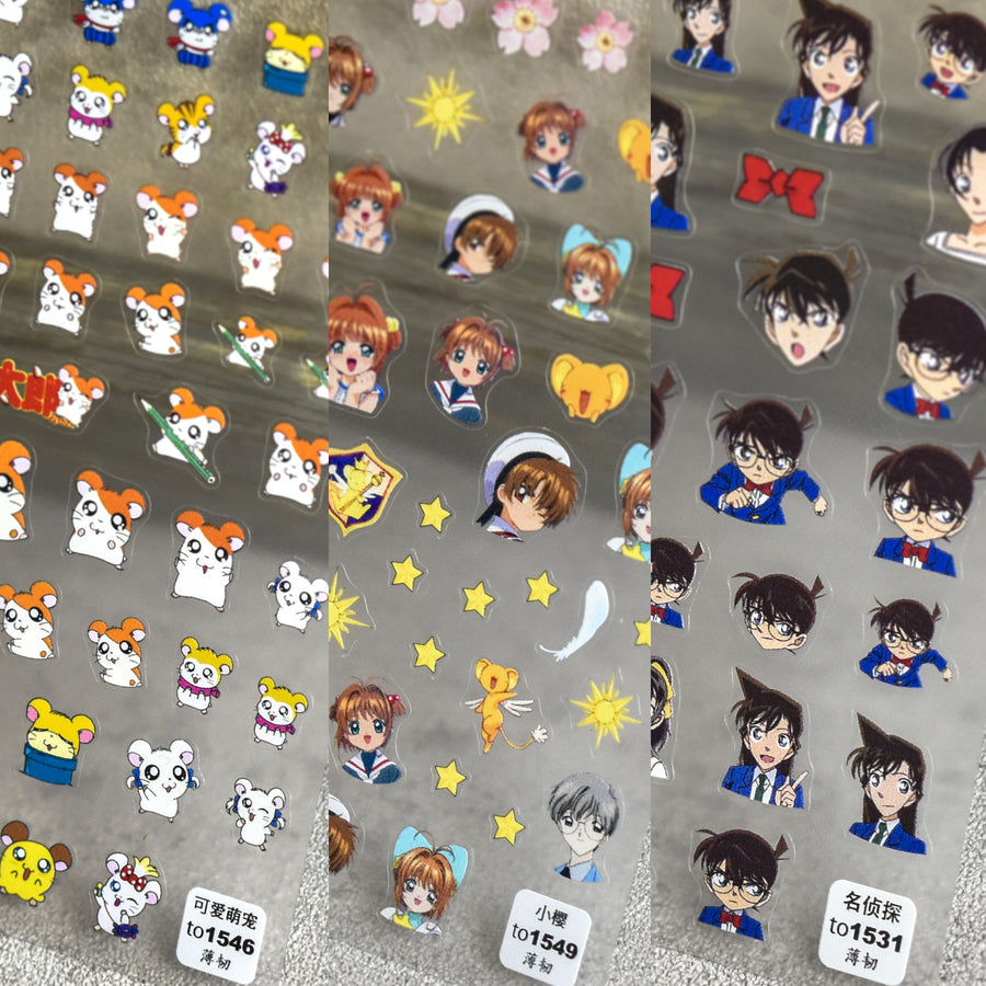 365nails: « personnage d'anime Detective Conan » – Autocollants pour ongles
